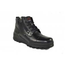  TSF Flexible & Comfort Police Boots With Zip (Black)